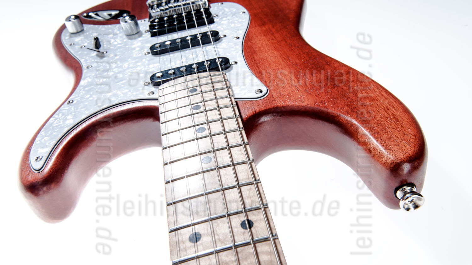 zur Artikelbeschreibung / Preis E-Gitarre BERSTECHER New Whisky + Koffer - made in Germany