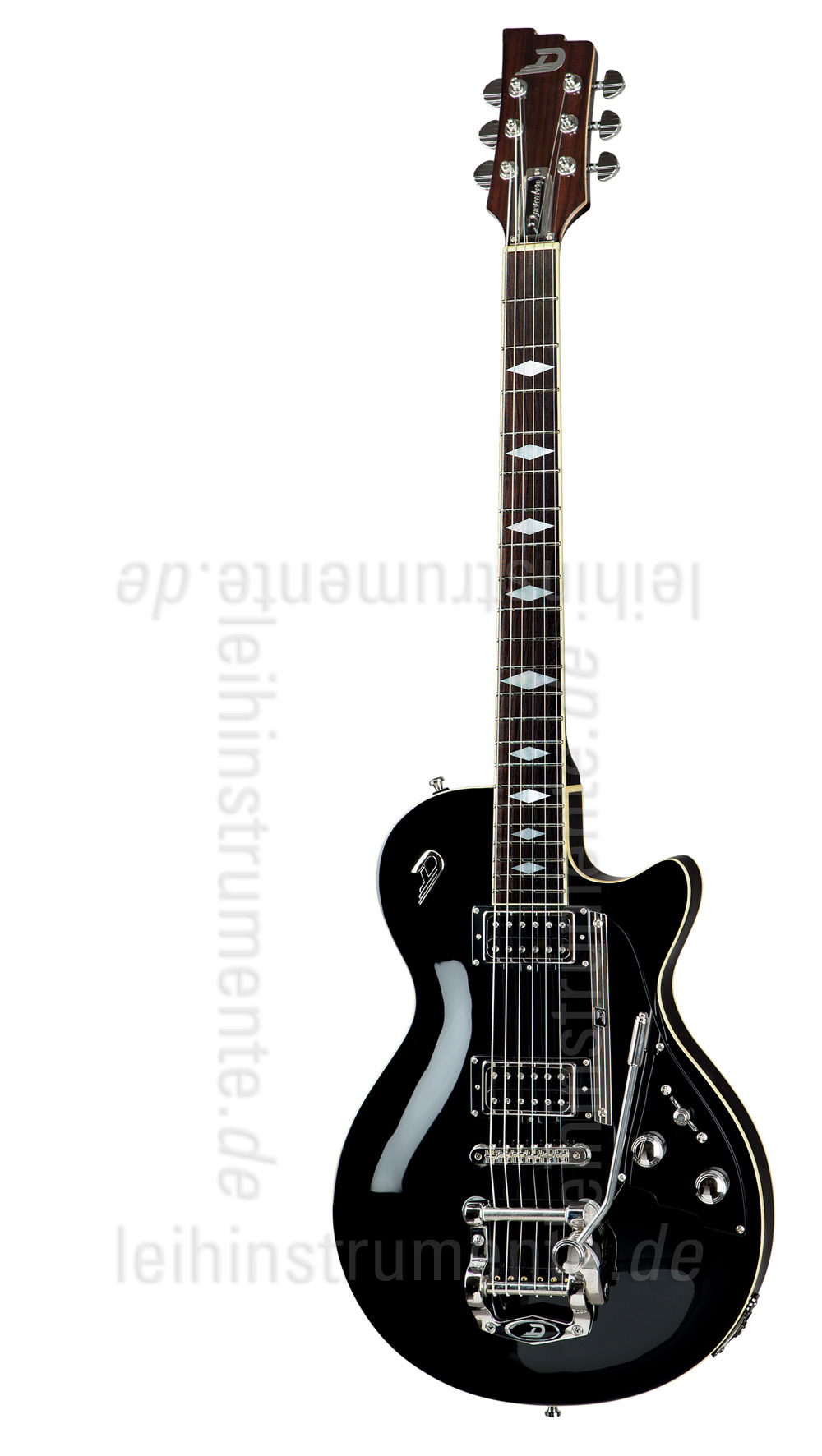 zur Artikelbeschreibung / Preis E-Gitarre DUESENBERG 59er - Black + Premium Line Case