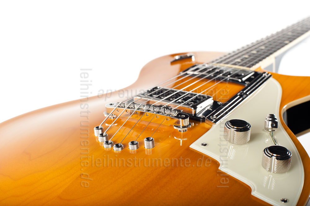 zur Artikelbeschreibung / Preis E-Gitarre DUESENBERG 49er - Honey + Custom Line Case