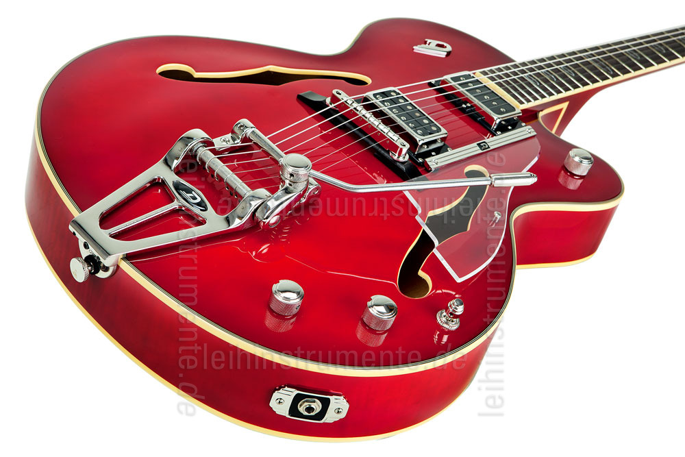 zur Artikelbeschreibung / Preis E-Gitarre DUESENBERG IMPERIAL - Red Burst + Custom Line Case