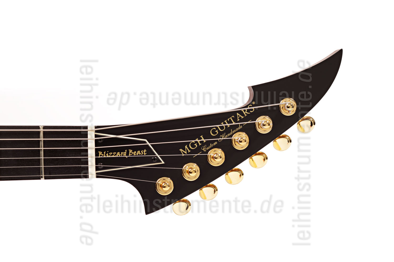 zur Artikelbeschreibung / Preis E-Gitarre MGH GUITARS Blizzard Beast Premium Deluxe - black cherry burst + Softcase - made in Germany