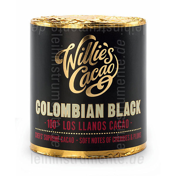 zur Artikelbeschreibung / Preis Willie`s Kakao 100% - COLOMBIAN BLACK - LOS LLANOS - 180g Block zum Raspeln