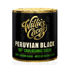 zur Detailansicht Willie`s Kakao 100% - PERUVIAN BLACK - CHULUCANAS - 180g Block zum Raspeln